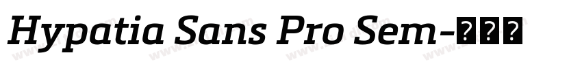 Hypatia Sans Pro Sem字体转换